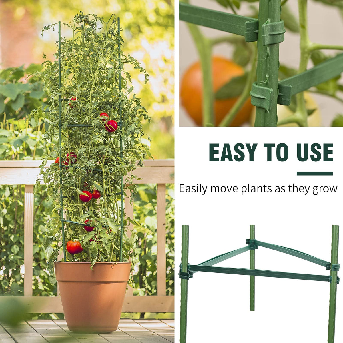 Saihisday expandable connectors clip system offering flexible garden cage customization.