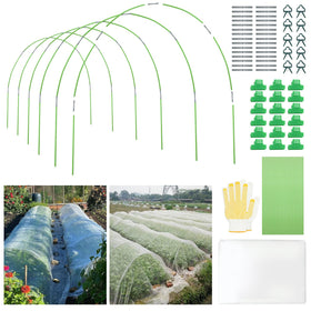 Saihisday garden netting kit on a 10x30 ft roll protecting vegetables while preserving airflow