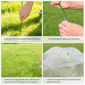 Saihisday net clips 18-pack securing mesh quickly