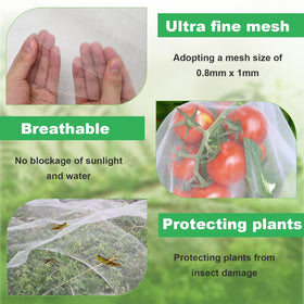 Saihisday raised-bed row cover protecting crops while letting air and water pass