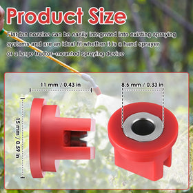 Saillong 110-degree spray angle for wide-area coverage.