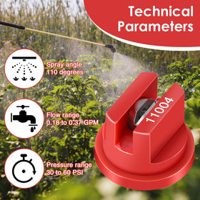 Saillong 11004 flat fan nozzle assembly for quick maintenance.