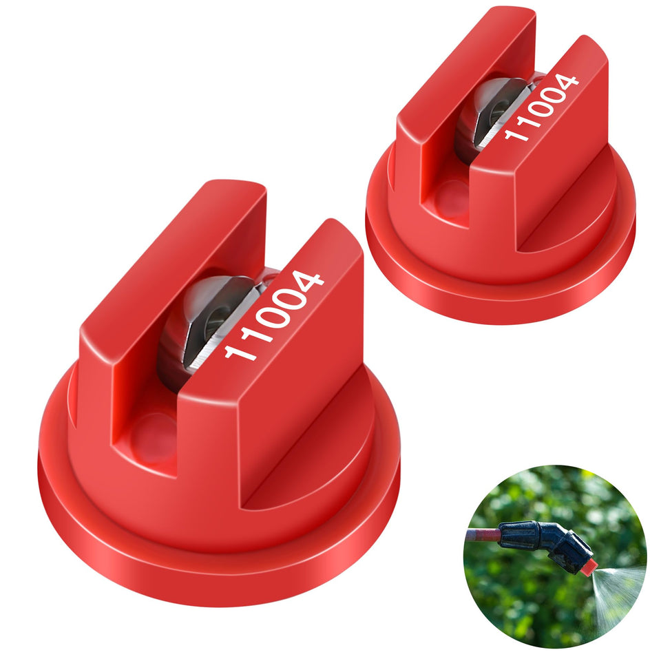 Saillong 11004 flat fan nozzle close-up for precise garden spraying.
