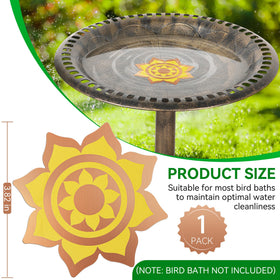Saillong anti-slip edge keeps the copper disk secure in any bird bath.