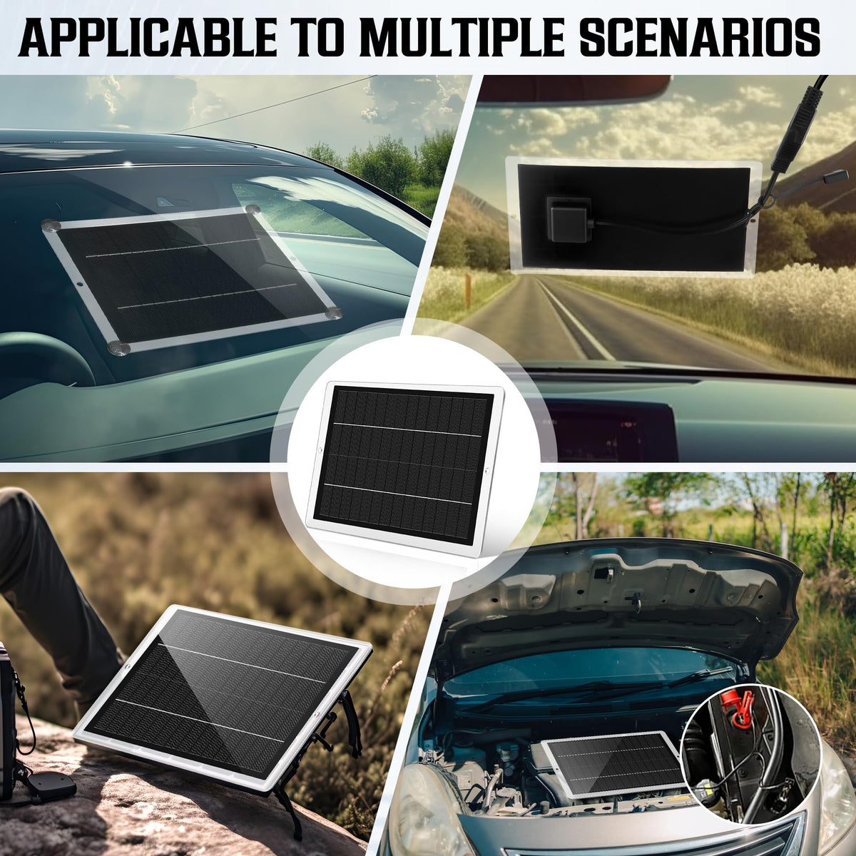 Saillong durable ABS frame resists UV, hail, and wind for outdoor use.