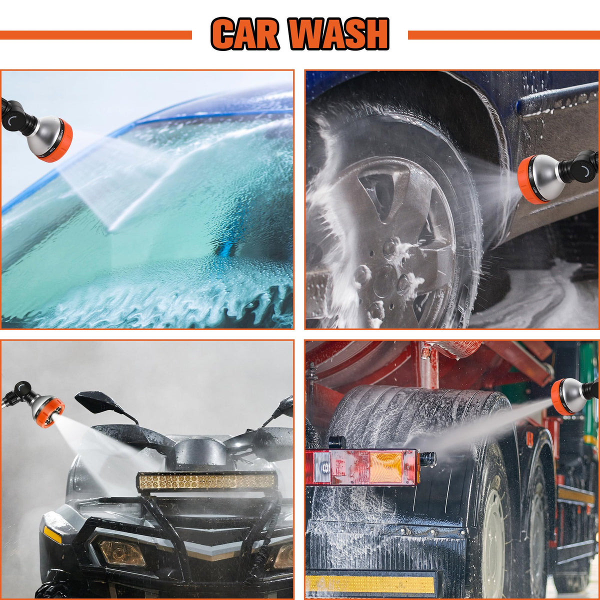 Saillong durable sprayer supports lawn care and car washing tasks.