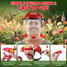 Saillong detachable mask converts to a regular bird mask for outdoor tasks