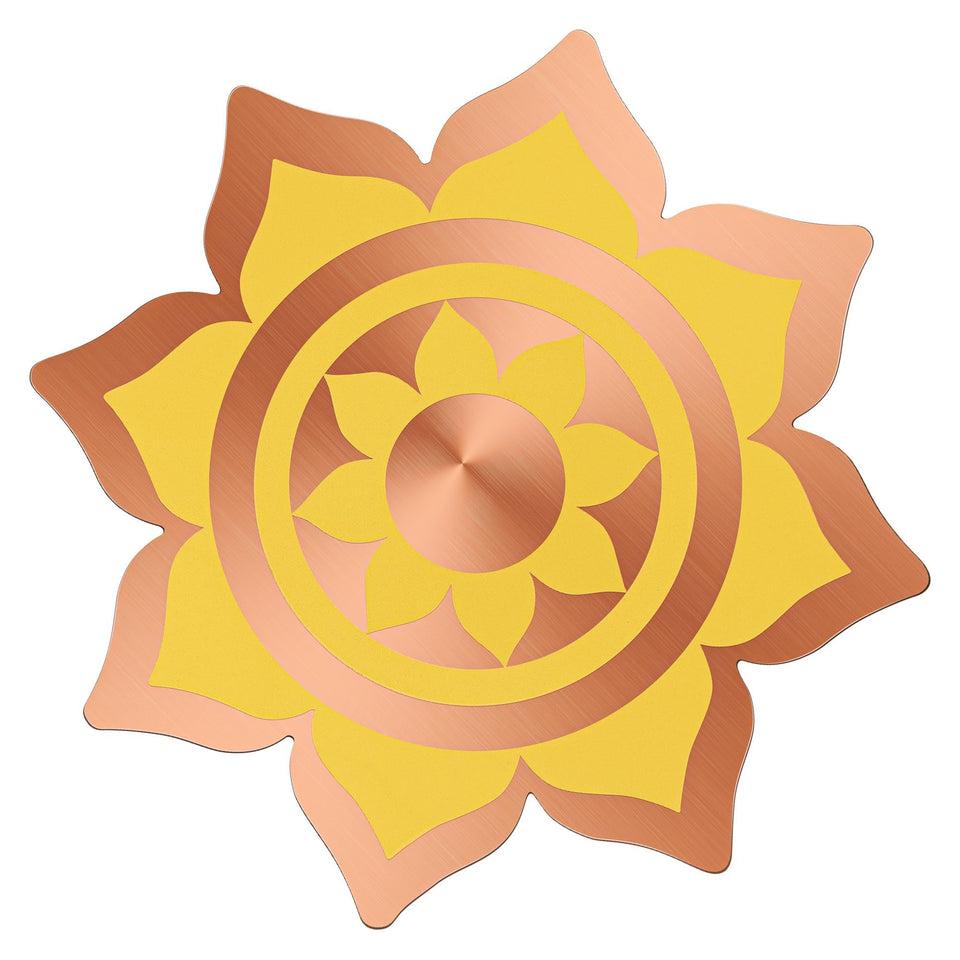 Saillong petal copper disk for bird baths adds style and cleaner water.