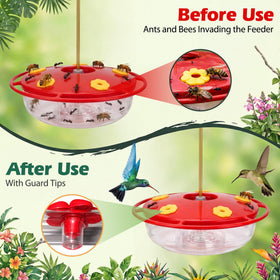 Saillong silicone bee guard clear design fits feeder ports to deter insects