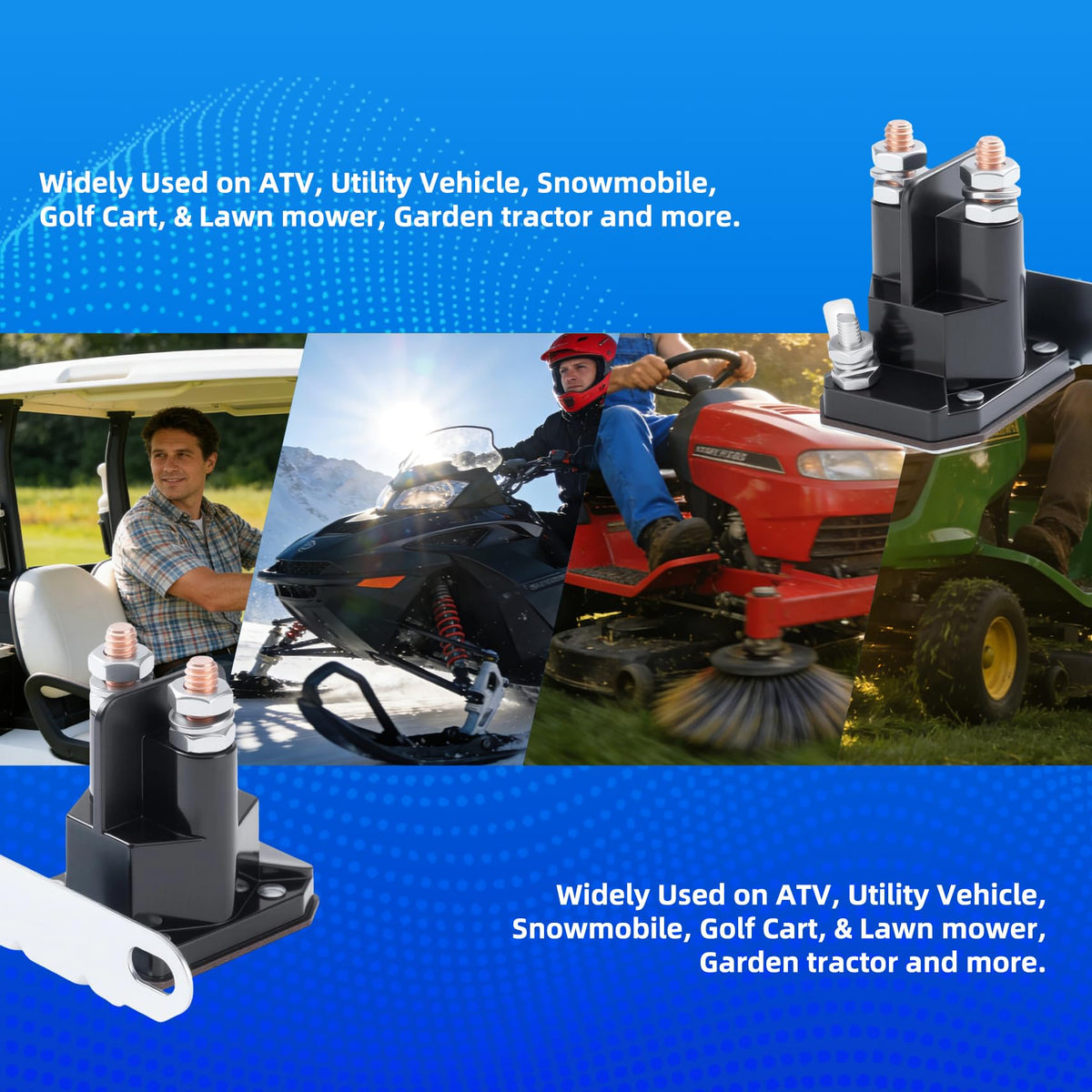 Saiyugty 030817 solenoid with male spade terminal included for easy installation.
