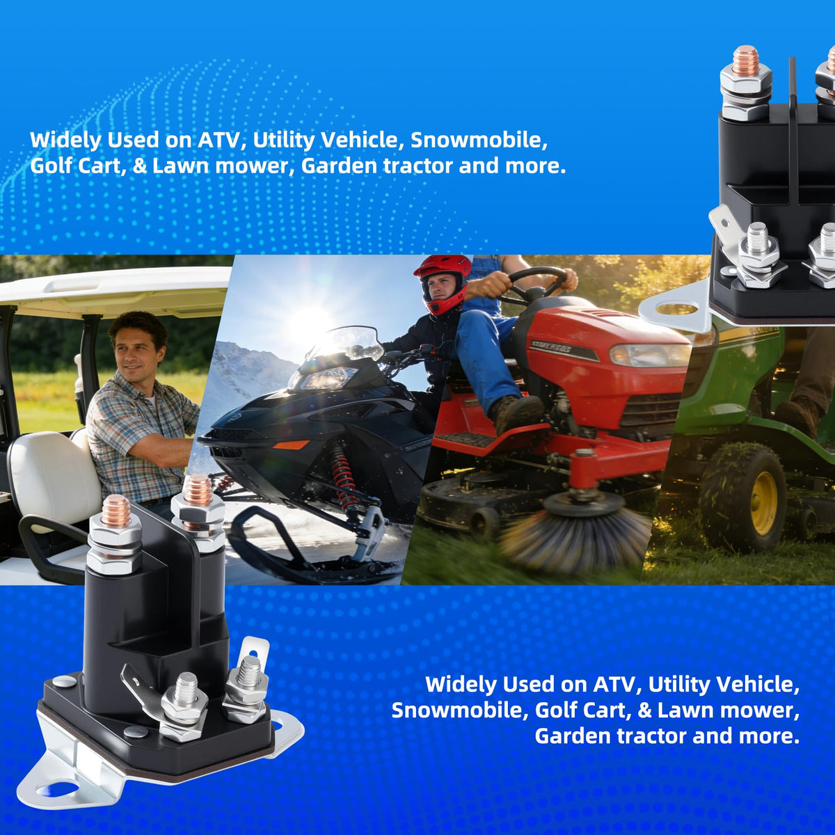 Saiyugty 117-1197 in-use shot on a riding mower for reliable starts