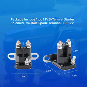 Saiyugty zero turn lawn mower solenoid compatible with Trombetta Hustler models.