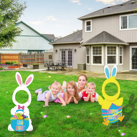 Sakayo waterproof Easter yard sign suitable for all weather outdoor installations.