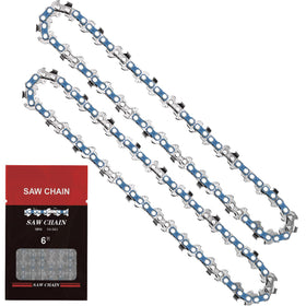 Saker 6-inch mini chainsaw chain in pack for quick pruning replacement.
