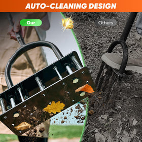 Saker aerator height adjustable from 32 to 35 inches for comfort.