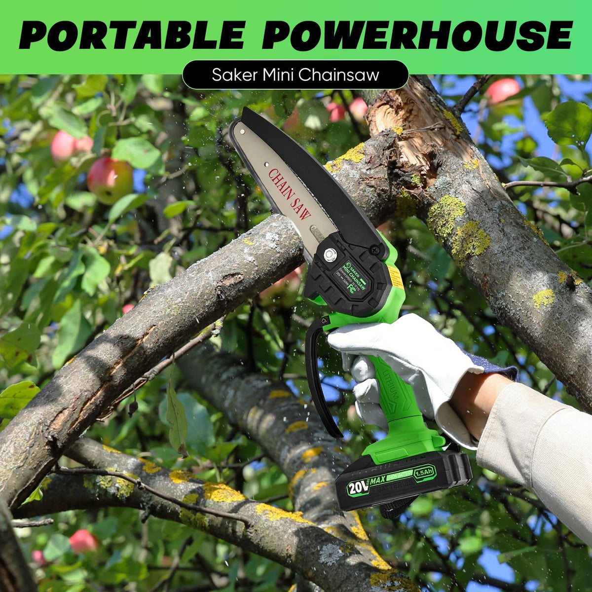 Saker chainsaw complete accessories kit with gloves and goggles