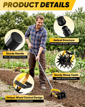 Saker detachable handle simplifies storage after daily gardening tasks