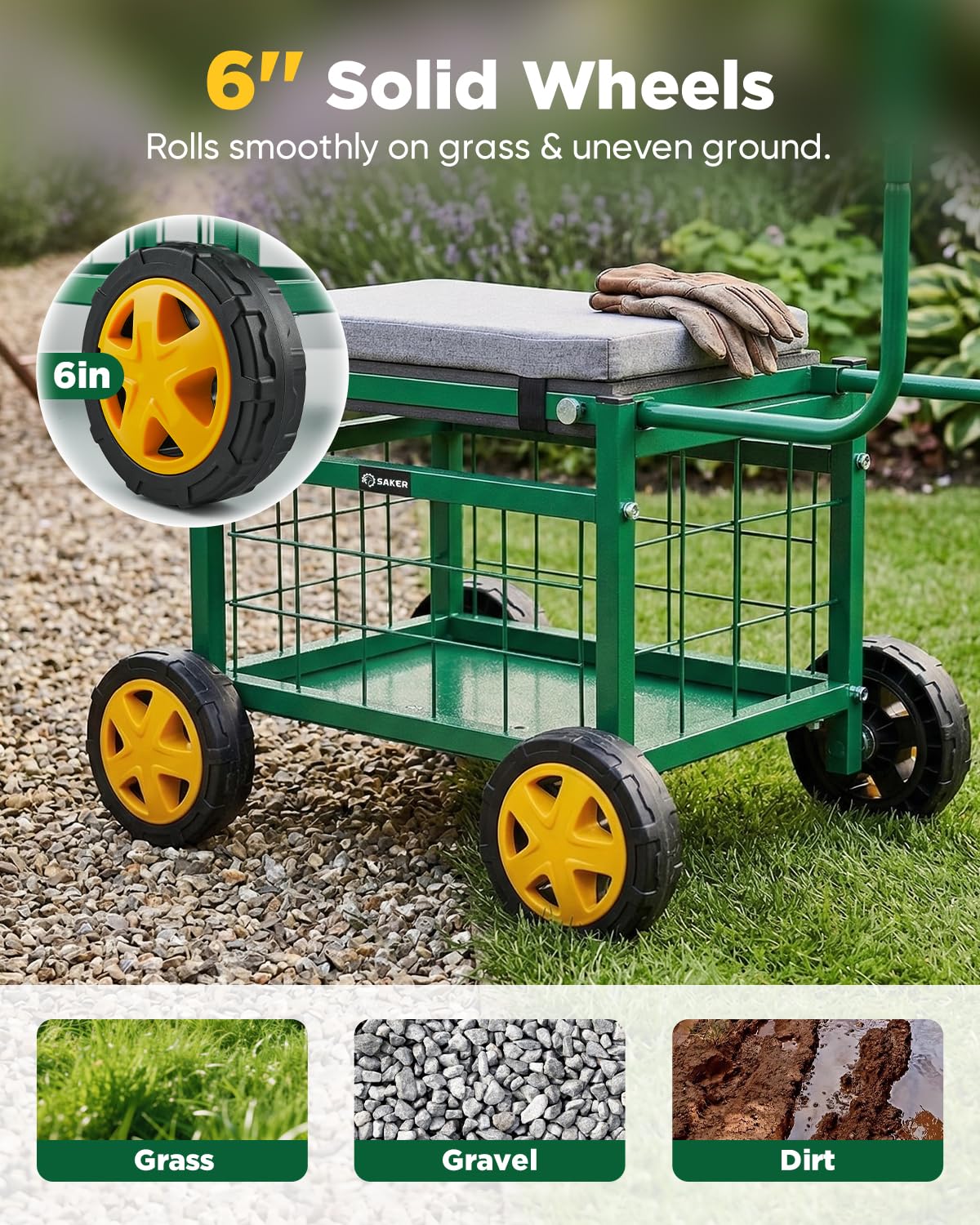 Saker garden cart easy setup for quick outdoor projects