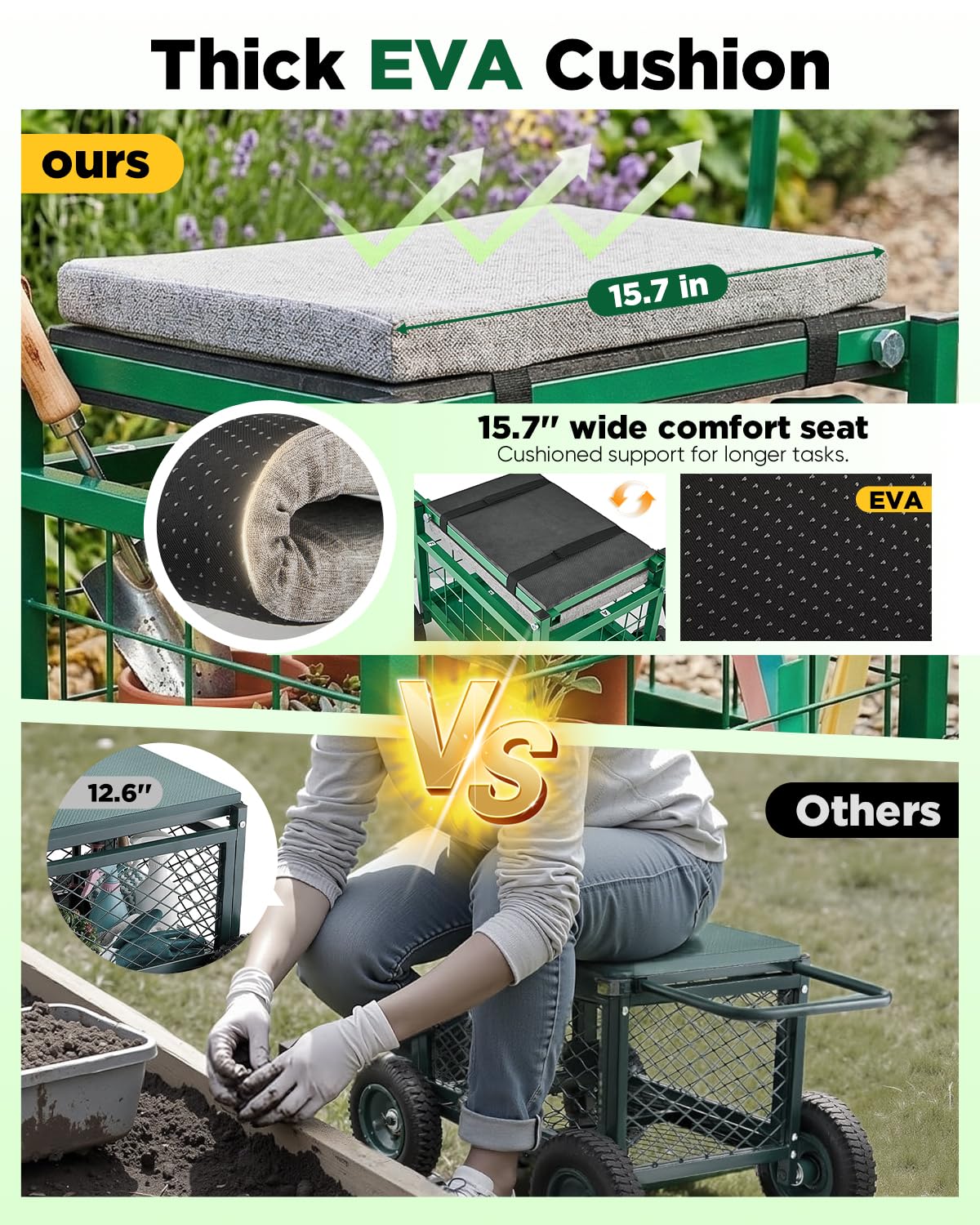 Saker garden cart ideal for patio, lawn, and yard work