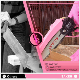 Saker wear-resistant fast-cutting chains suit daily pruning and wood tasks.