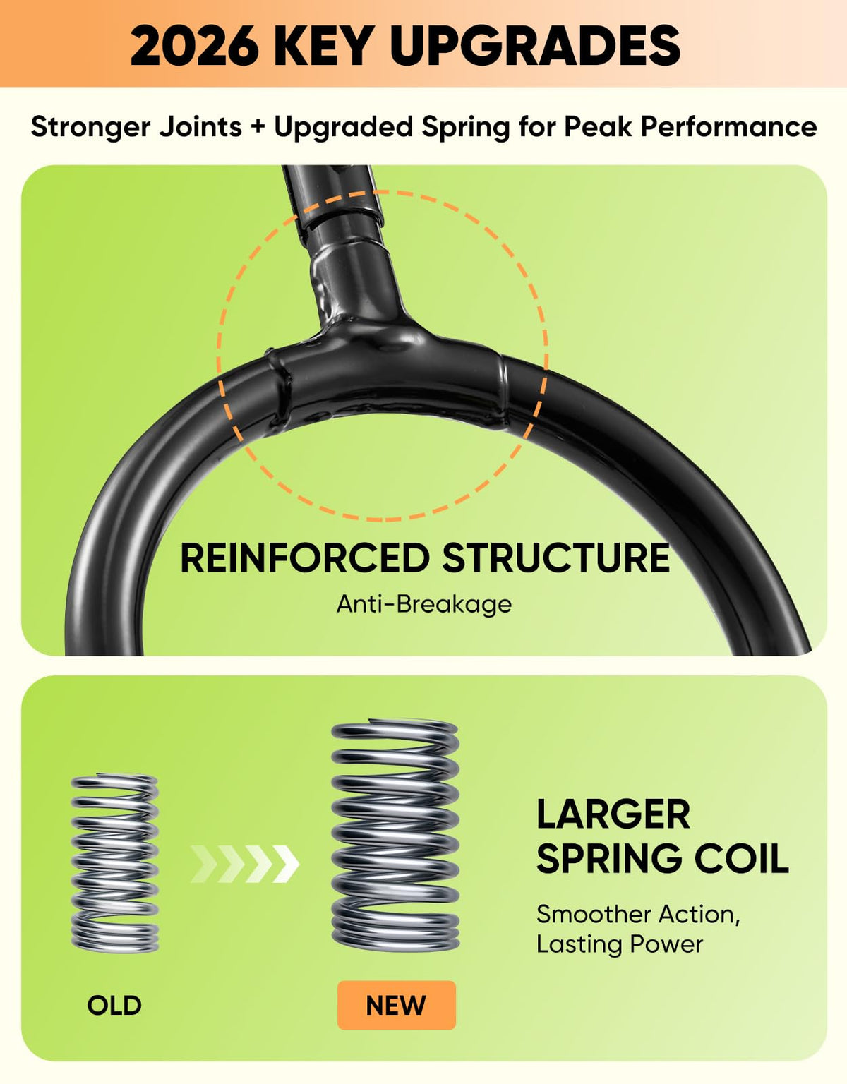 SakerPlus aerator with rebound spring shows automatic soil ejection for easier cleaning