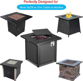 Saking fire pit cover includes protective accessories to prevent corner damage