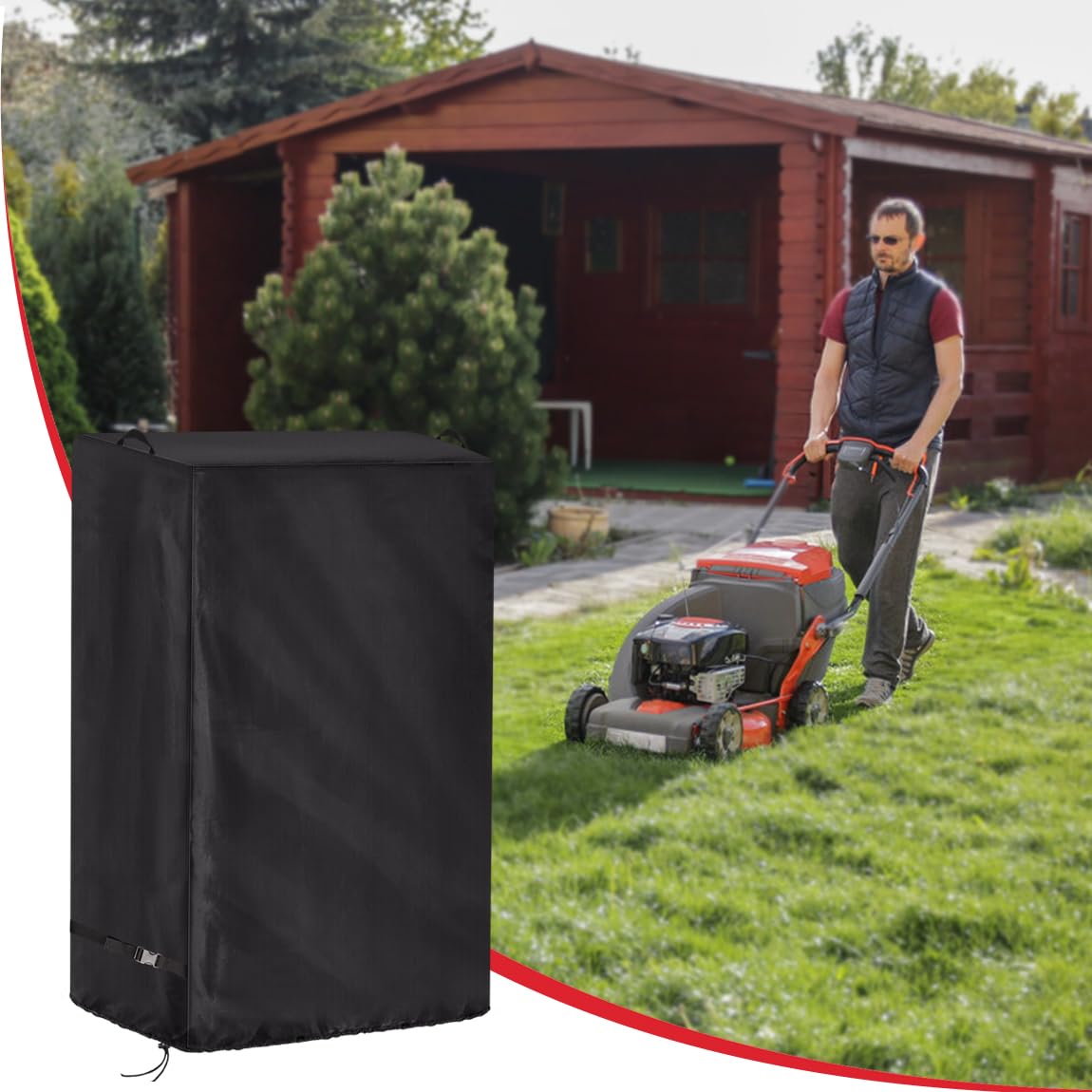 Saking lawn mower cover 420D Oxford durable long lasting