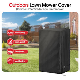 Saking lawn tractor cover UV and dust protection for outdoor storage