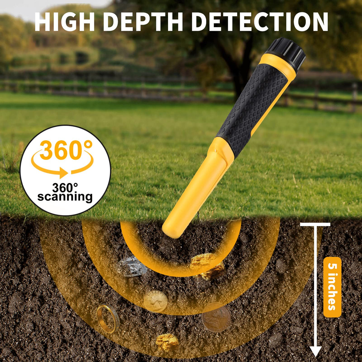 SAKOBS IP68 waterproof pinpointer design for underwater hunts