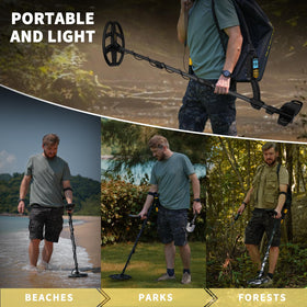 SAKOBS treasure-hunting kit includes backpack and headphones for easy transport
