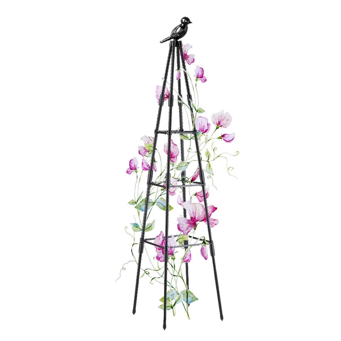 SAKOTE Garden Trellis 47-inch provides sturdy vertical support for climbing plants.