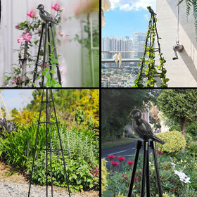 Elegant garden obelisk design enhances outdoor spaces.