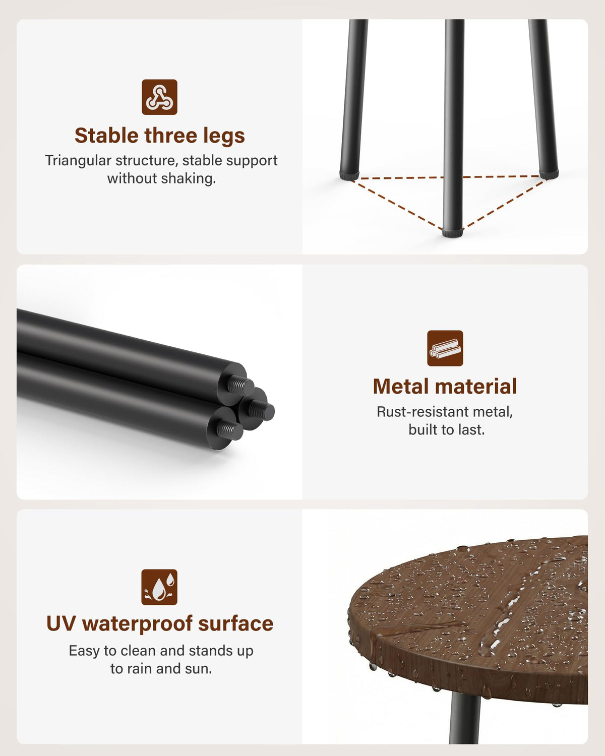 SAKSUN UV-protected coating resists fading for year-round display.