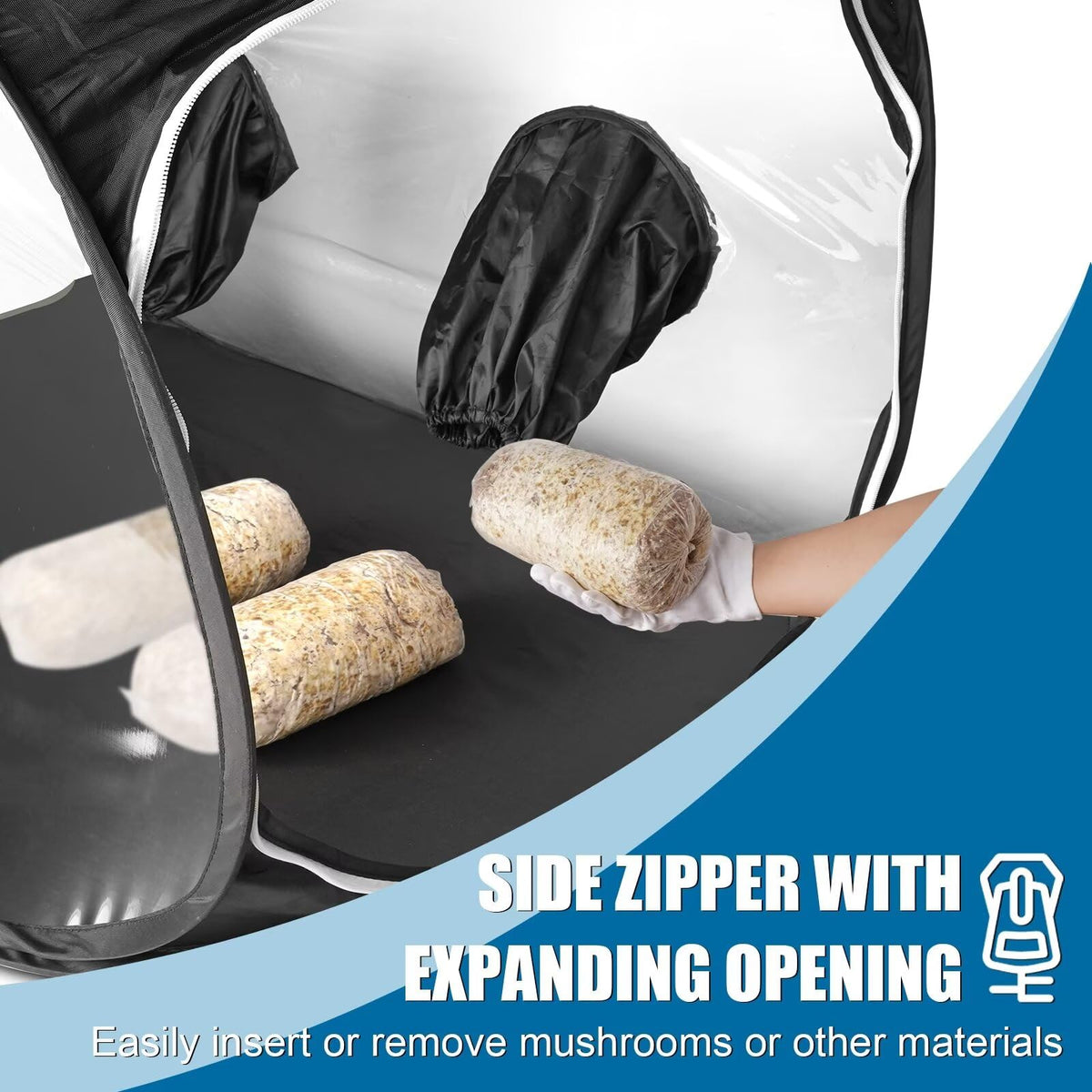 Salcod dual-zipper side openings provide quick access and loading.