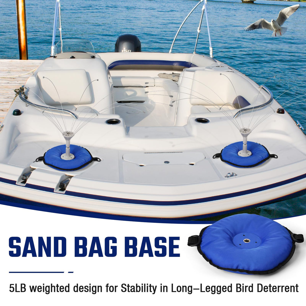 Salcod long-legged deterrent attachment provides stable anchoring on windy days
