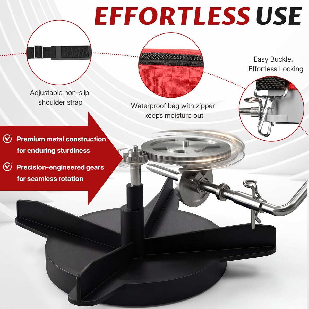 Salcod large capacity reservoir minimizes refills during bigger yard jobs.