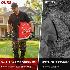 Salcod shoulder strap design offers comfortable carrying during long lawn care tasks.
