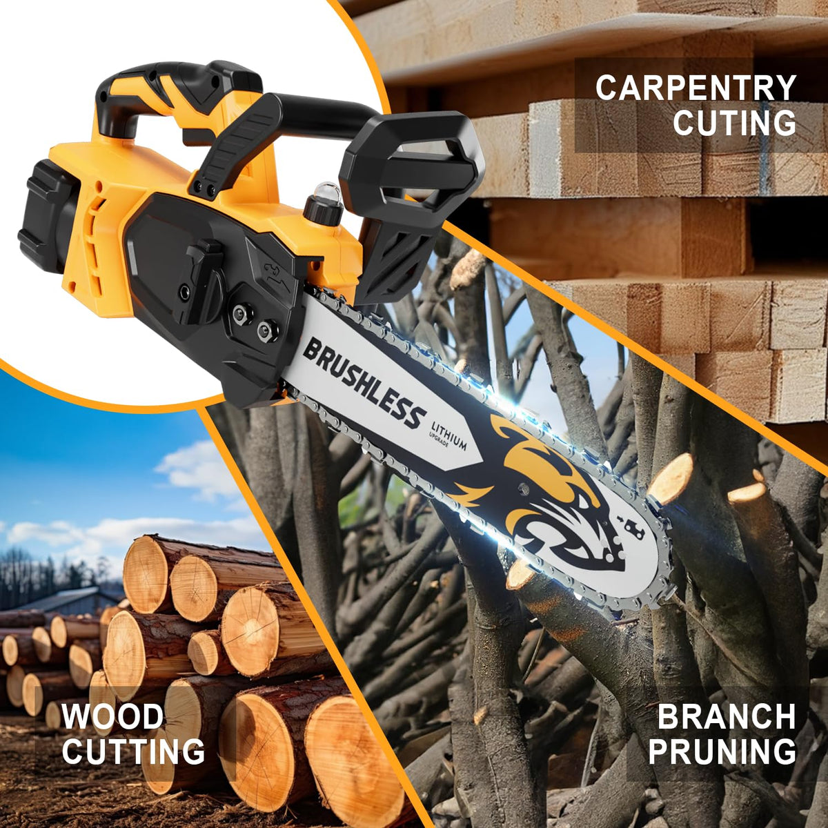 Cordless design of SALEM MASTER enables freedom of movement for outdoor tasks.