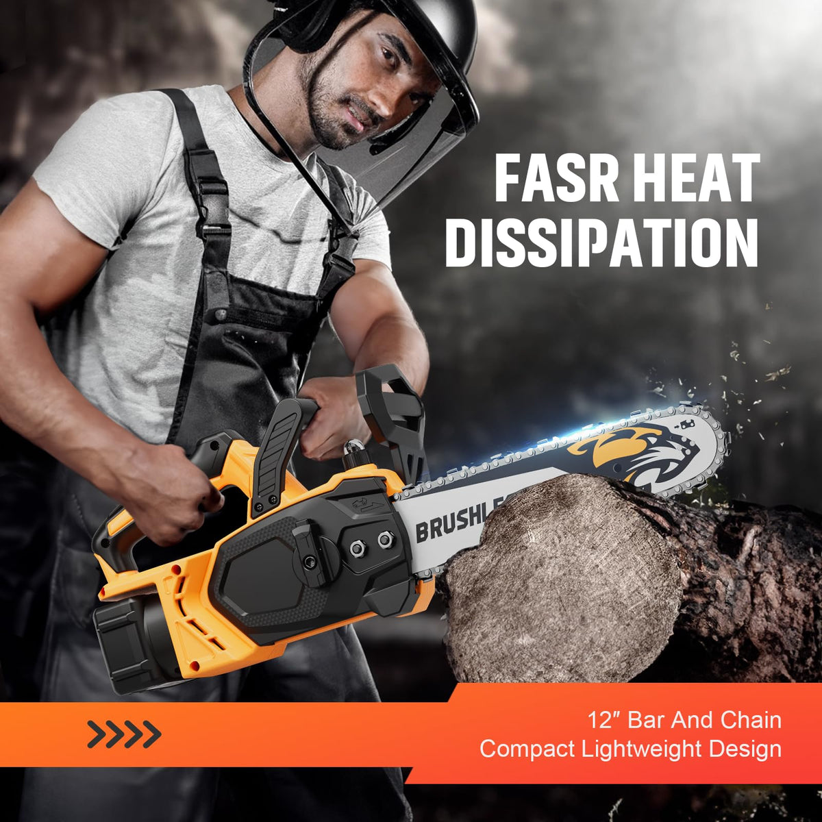 High-speed 21 m/s cutting for efficient pruning and wood processing with SALEM MASTER.