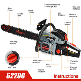 Salem Master auto oiler maintains chain lubrication for smoother cuts.