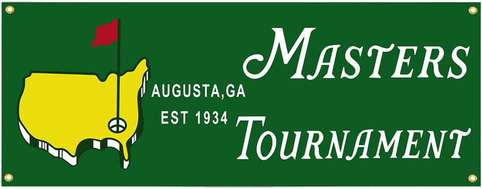 Salmophy Golf Masters banner flag 24x72 inches for indoor or outdoor decor