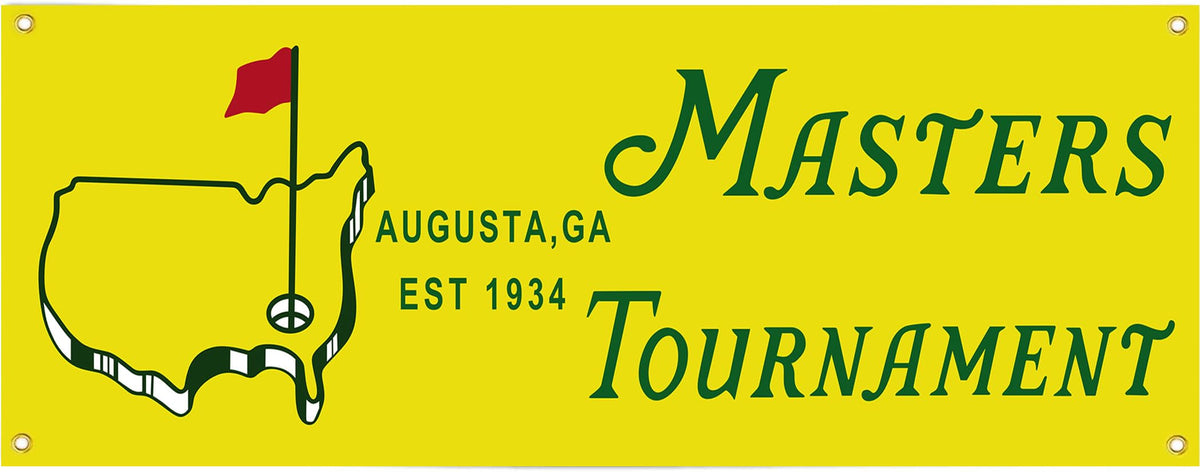 Salmophy Golf Masters flag augusta banner, durable outdoor decor for yards and events.