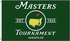 salmophy Masters Golf Flag Tapestry with vivid colors for durable outdoor yard decor.