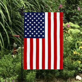 Salt and Palms pole-sleeve compatible flag for easy porch display.