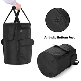 samdew propane tank cover has outer pockets for quick access to small items.