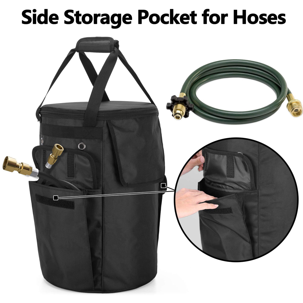 samdew tank cover with 4 ventilation holes for ample airflow and safety.