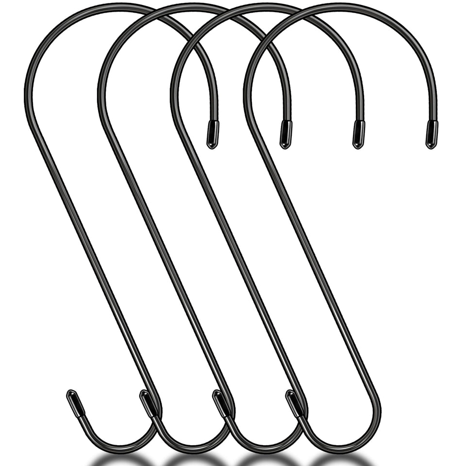 samhard 14-inch tree branch hook securing a bird feeder on a branch, outdoors.