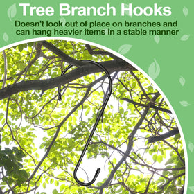 samhard steel tree branch hook showing rust-resistant finish for all-weather use.