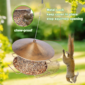Samhe bird feeder is easy to clean and refill.