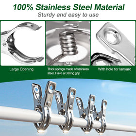 Samhopo clip illustrates compatibility with 1/2, 3/4, and 1 inch hoops.
